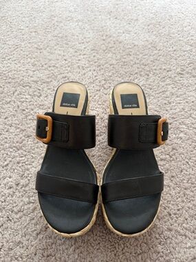 Dolce Vita Black Buckle Detail Sandal